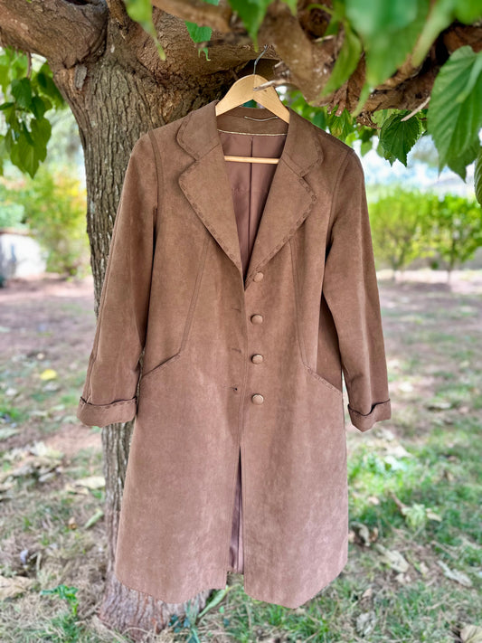 Manteau en suédine