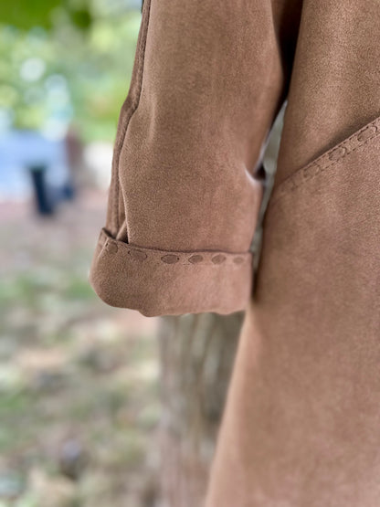Manteau en suédine