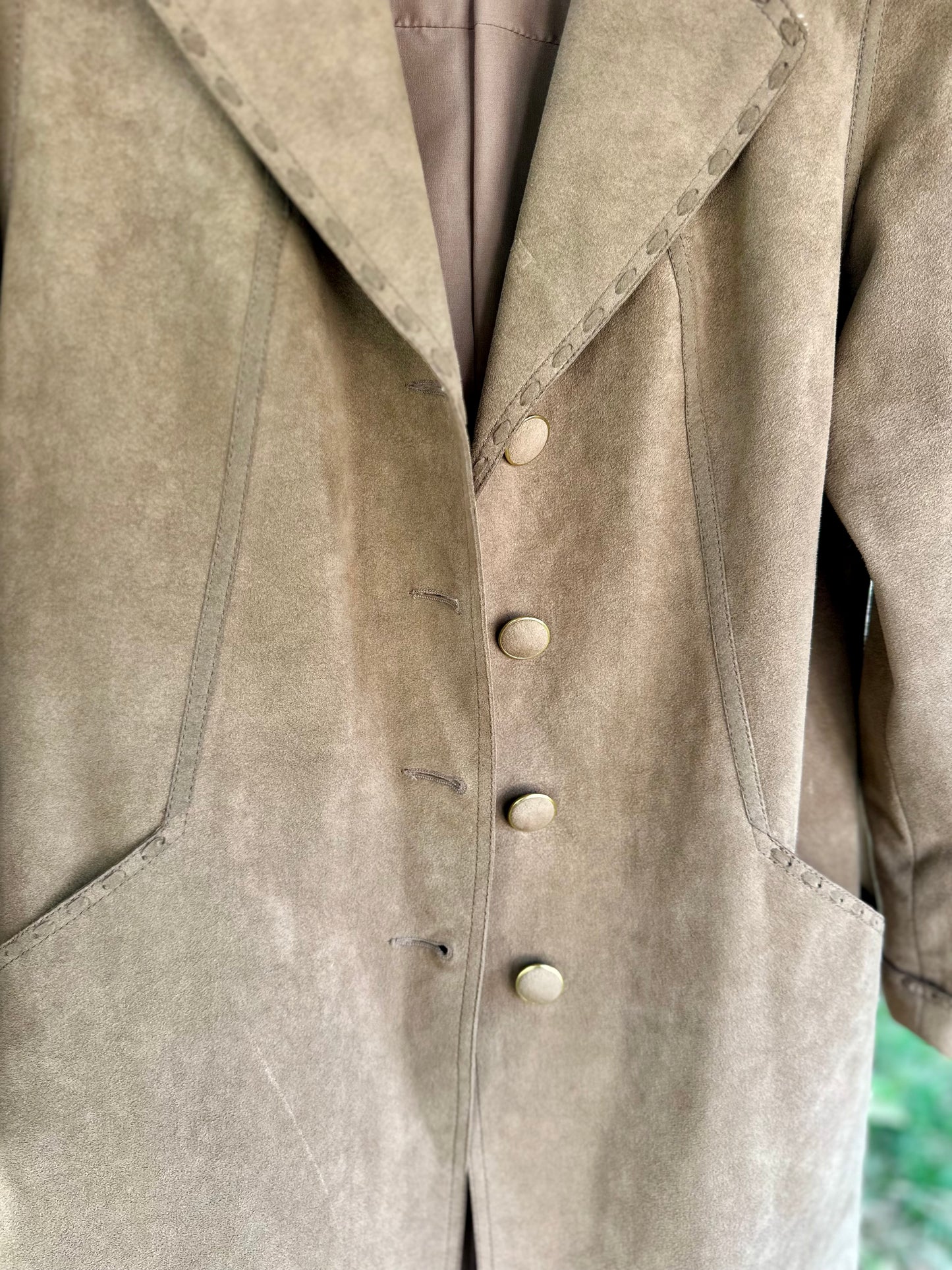 Manteau en suédine